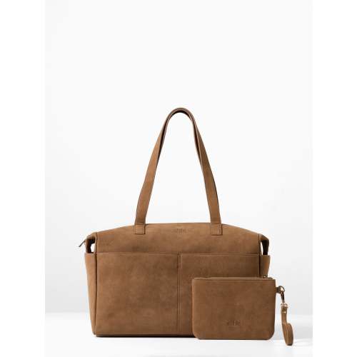 Signature Nappy Bag Bundle - Brown Suede