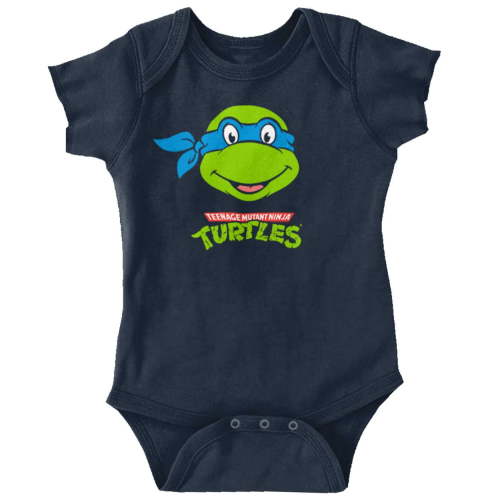 Teenage Mutant Ninja Turtle Leonardo Romper Boys or Girls Infant Baby Brisco Brands 12M
