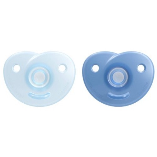 Philips Avent 2pk Soothie Heart Pacifier 0-3 Months - Blue
