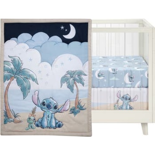 Disney Baby Stitch 3-Piece Nursery Crib Bedding Set