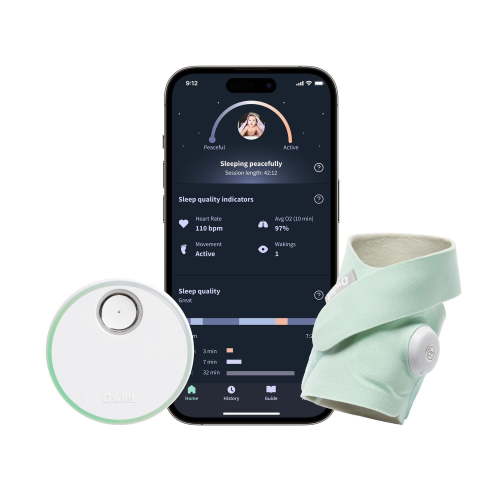 Owlet Dream Sock - Smart Baby Monitor with Sleep Quality Indicators Including Movement, Heart Rate and Average Oxygen Levels- Mint - Walmart.ca