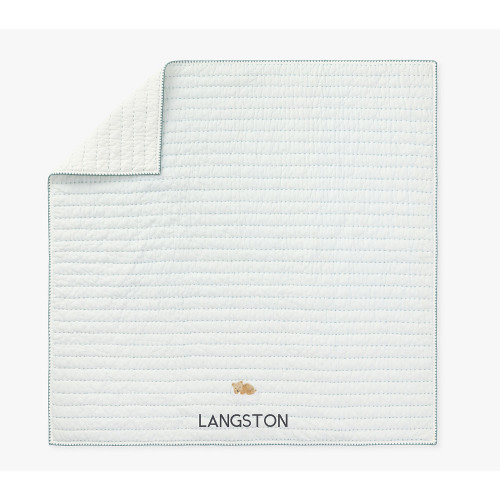 Animal Pickstitch Organic Baby Blanket