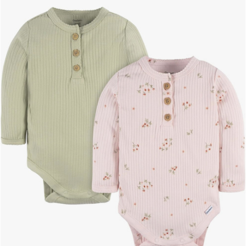 Gerber Baby Boys & Baby Girls 2-Pack Bodysuits