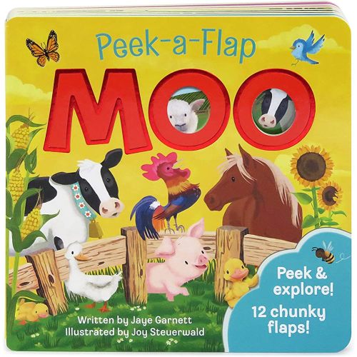 Moo: Peek-a-Flap Children's Board Book