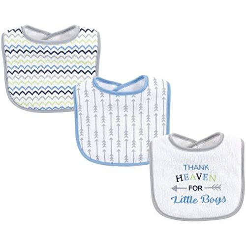 Luvable Friends Unisex Baby Cotton Terry Drooler Bibs with Fiber Filling