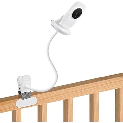 15.7 inches Baby Monitor Mount Compatible with VTech VM819 Baby Monitor Camera,Flexible Clip Clamp Mount Stand Long Gooseneck Arm Without Tools or Wall Damage