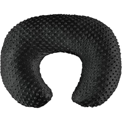 Nursing Pillow for Bottle and Breastfeeding, Ergonomic Comfort Nursing Essentials for Mom and Baby, Feeding Support Pillow with Removable Cover, Easier and Healthier Nursing (Black)