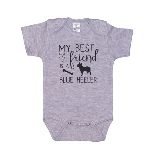 Blue Heeler Onesie®, My Best Friend Is A Blue Heeler, Australian Cattle Dog, ACD Onesie®, Newborn Blue Heeler Outfit, Blue Heeler Bodysuit