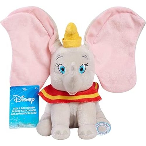 Disney Peek-A-Boo Dumbo Interactive Plush, Officially Licensed Kids Toys for Ages 2 Up by Just Play