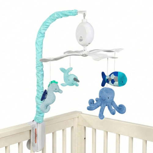 Ocean Baby Mobile with Music – Calming Nautical Crib Mobile with Sea Animals, Soothing Lullabies for Peaceful Sleep, Nursery Decor for Boys or Girls