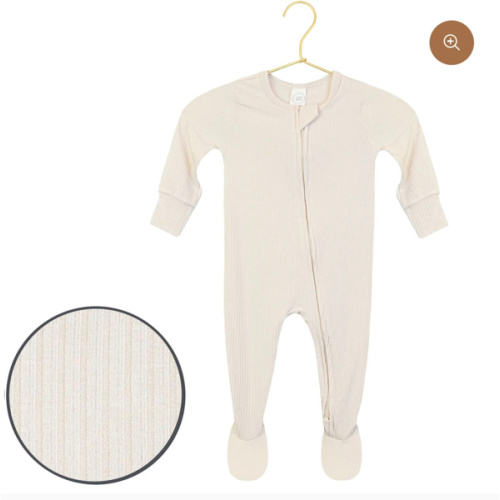 Cove Ribbed Zipper Footies, 0-3M