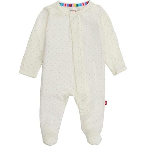 Magnetic Me Girls Modal Magnetic Baby Footie Pajamas | Silky Soft Modal Fabric | Baby Sleepers Available Sizes PRE - 24M