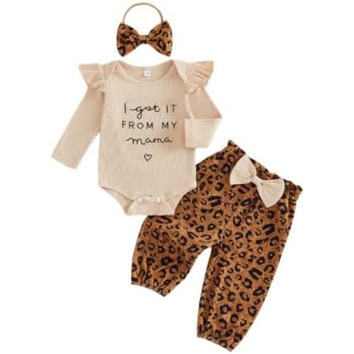 Baby Girl Fall Clothes I Got It From My Mama Romper Pants Set