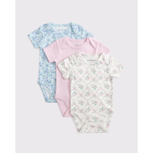 3-pack baby essential icon bodysuits