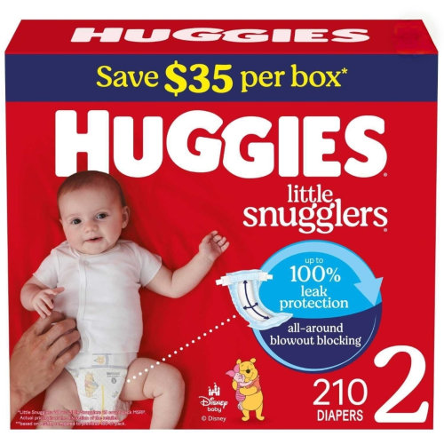 Huggies Little Snugglers Baby Diapers, Size 2 Newborn-2 - Samsclub.com