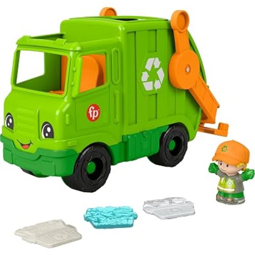 Fisher-Price Little People Recycling Truck, Toddler Toy