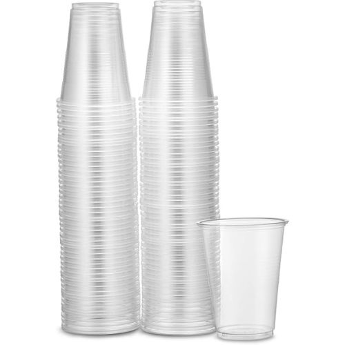 PLASTICPRO 7 oz Clear Plastic Disposable Drinking Cups [100 count]