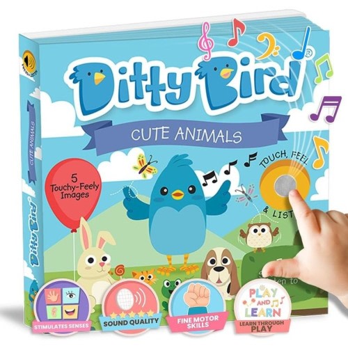 Ditty Bird - Cute Animals Sound Book : Ages 1 + Years