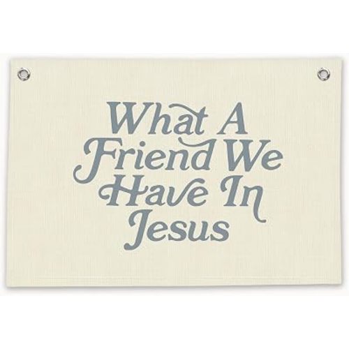 RTXLEZM Christian Wall Decor,What a Friend We Have in Jesus