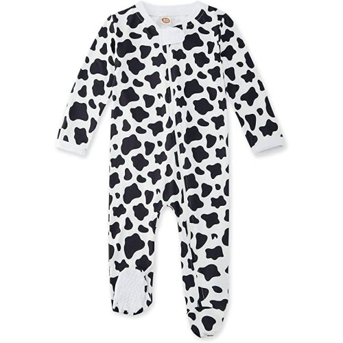 UNIFACO Baby Girls Boys Footed Pajamas One-Piece Sleeper Snug Fit Sleep and Play Zip Front Footie Romper 0-12 Month