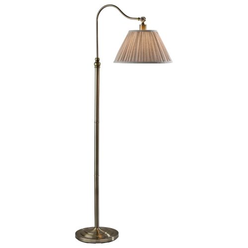 Adesso Shiloh Floor Lamp in Antique Brass