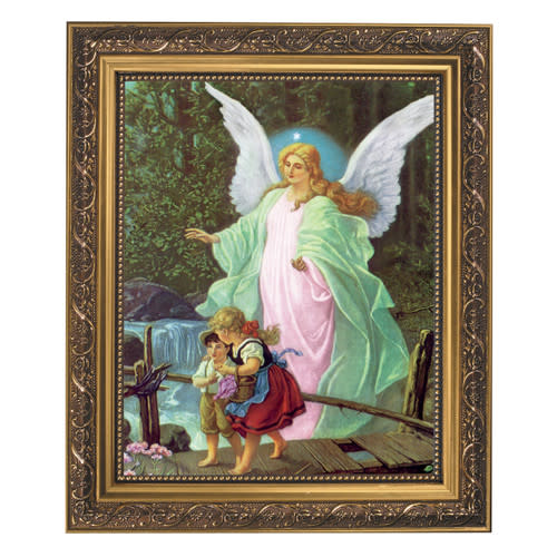 Guardian Angel Gold Framed Print - [Consumer]Autom