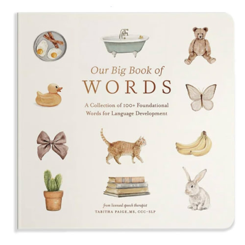 Our Big Book of First Words: A Collection of 100+ Foundational Words for Language Development (Tabitha Paige Children's Book Series)