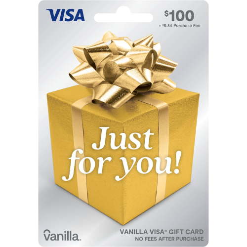 Vanilla® Visa® $100 Gold Box Gift Card (Plus $5.84 Purchase Fee)