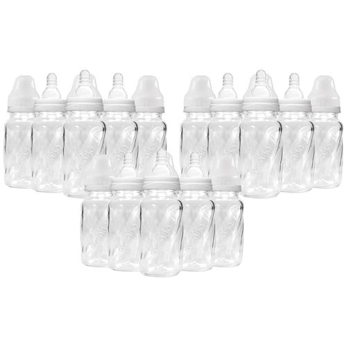 Evenflo Feeding Classic Glass, Twist Bottles, 4 Oz, 6 Bottles.