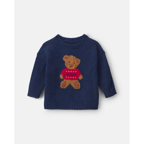 Baby Boy Bear Sweater - Navy Blue - OshKosh B'gosh | Carter's
