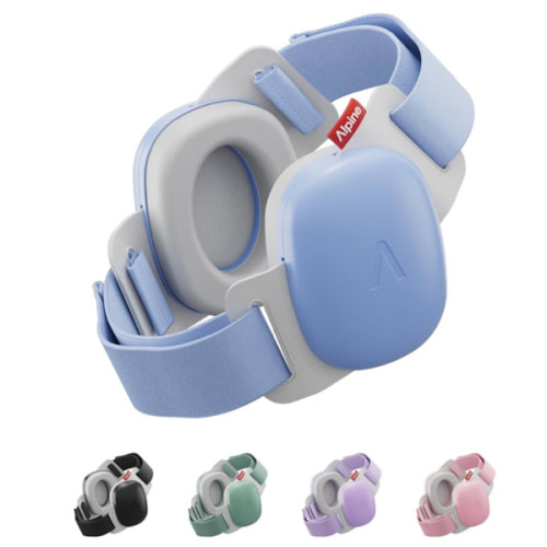 Alpine Muffy Baby Comfort - Protects Hearing for Babies and Toddlers - CE & ANSI Certified - Unique Headband for Safe fit & Comfort - Multi-adjustable for Ages 3-48 Months - 24dB Sound Reduction, Blue