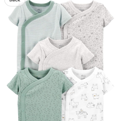 Simple Joys by Carter's unisex-baby 5-pack Side Snap Short-sleeve Bodysuit