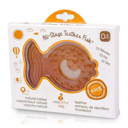 All Stage Teether Fish - 100% Pure Natural Rubber