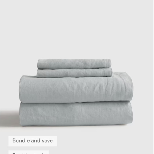 Linen Sheets in Mist