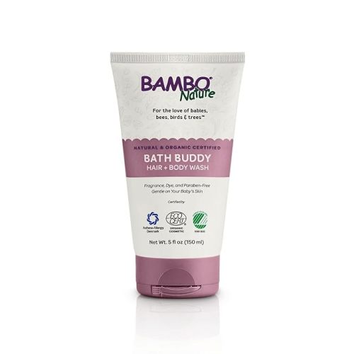 Bambo Nature Bath Buddy Hair & Body Wash, 5 fl oz, 6 Count (1 Pack of 6 Tubes)