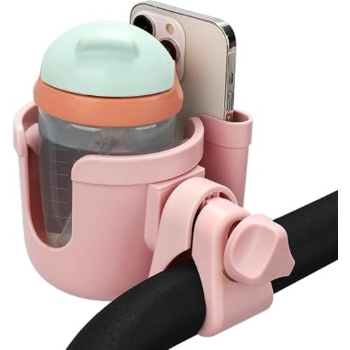 Stroller Cup Holder with Phone Holder