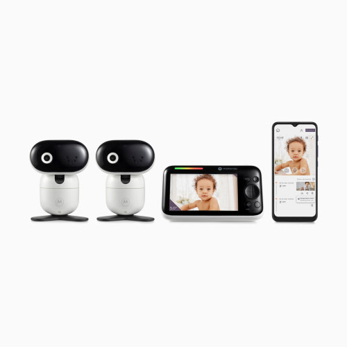 Motorola PIP 1510 Connect 5" 1080p Remote Pan/Tilt Video Baby Monitor - 2 Cameras