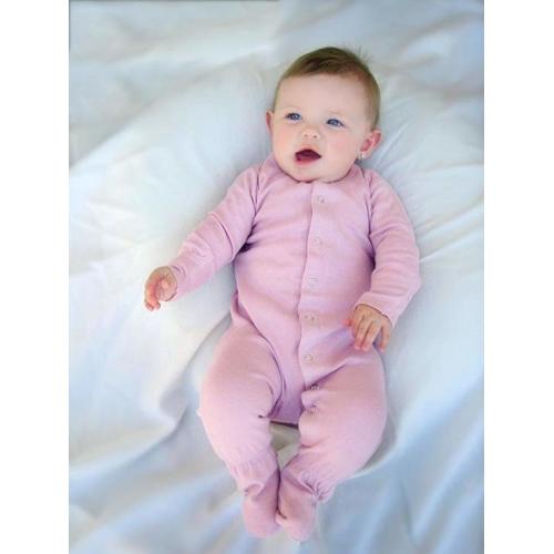 L'ovedbaby Unisex-Baby Organic Cotton Footed Overall - 3-6 Months - Mauve