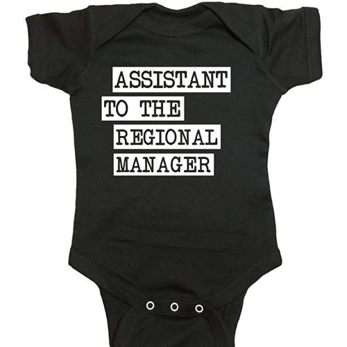 Amazon.com: NorthStarTees The Office Baby One Piece Assistant to The Regional Manager Bodysuit (Newborn, Black): Clothing, Shoes & Jewelry