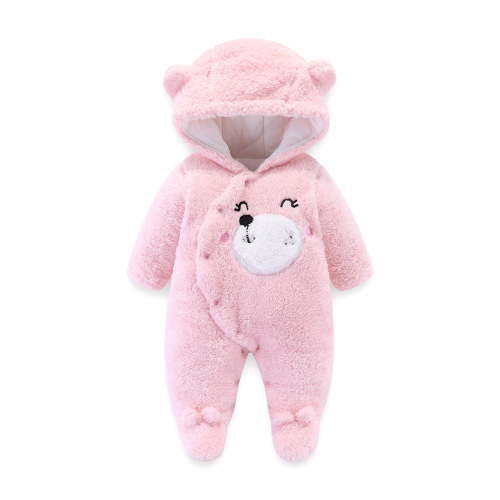 Generic Newborn Infant Baby Boys Girls Winter Snowsuits Footies Warm Thick Outerwear Clothes Hoodie Jumpsuit Baby Jumpsuit Outfit Hoody Coat Winter Infant Rompers Toddler Bodysuit Outwear