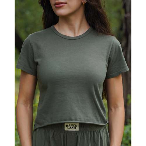 Essential Jersey Tee in Moss