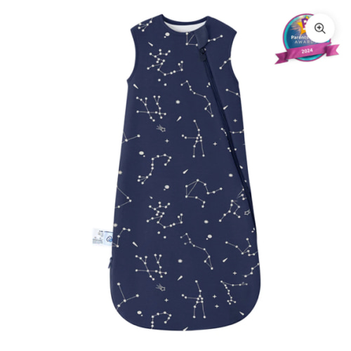 All Season Sleeveless Sleep Sack 1.0 TOG - Organic Cotton & Camel Wool - Constellation