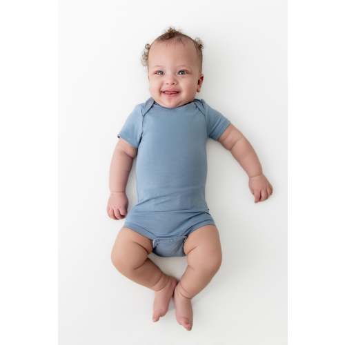 Kyte Baby Bodysuit in Slate - Slate / 3-6 months