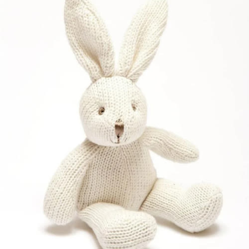 Knitted Bunny Rattle