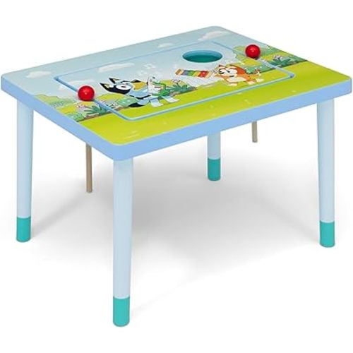Bluey Compact Play & Learn Sensory Table – Includes Musical Instruments - Use as Sand Table/Sensory Table/Activity Table/Montessori Toy, Blue