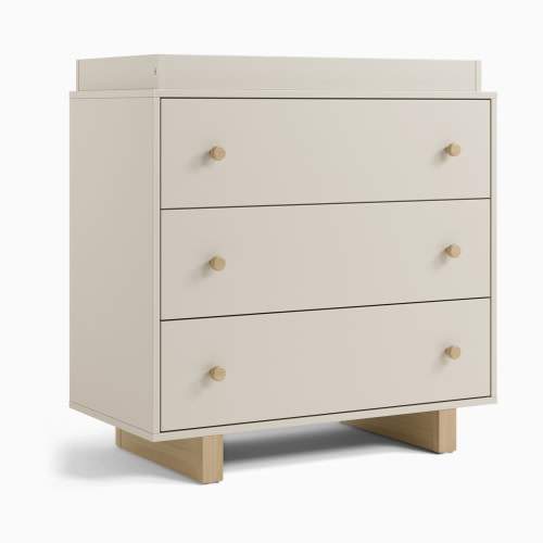 Storkcraft Texas 3 Drawer Chest with Removable Changing Topper - Frosted Oat And Driftwood