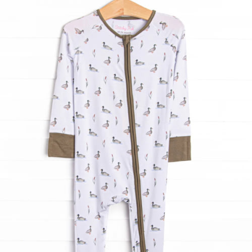 Migrating Mallard Bamboo Zippy Pajama, Green – Stitchy Fish