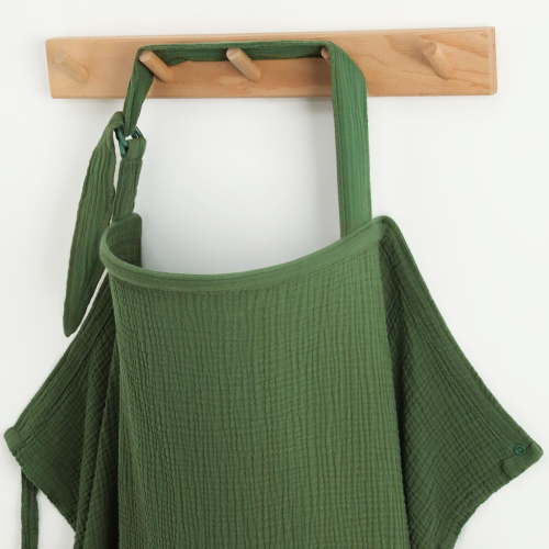 Nursing Cover, Breathable Breastfeeding Cover up with Arch Neckline for Women, Nursing Apron