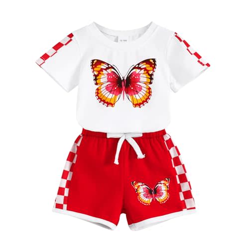 YOUNGER TREE Toddler Infant Baby Girls Summer Outfits Leopard Print Short Sleeve Pocket T-Shirt Tops Pants Clothes Sets