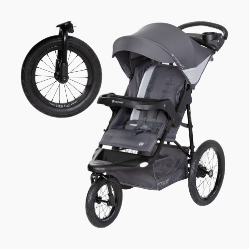 Baby Trend Expedition Zero Flat Jogger with LED Lights - Dash Grey